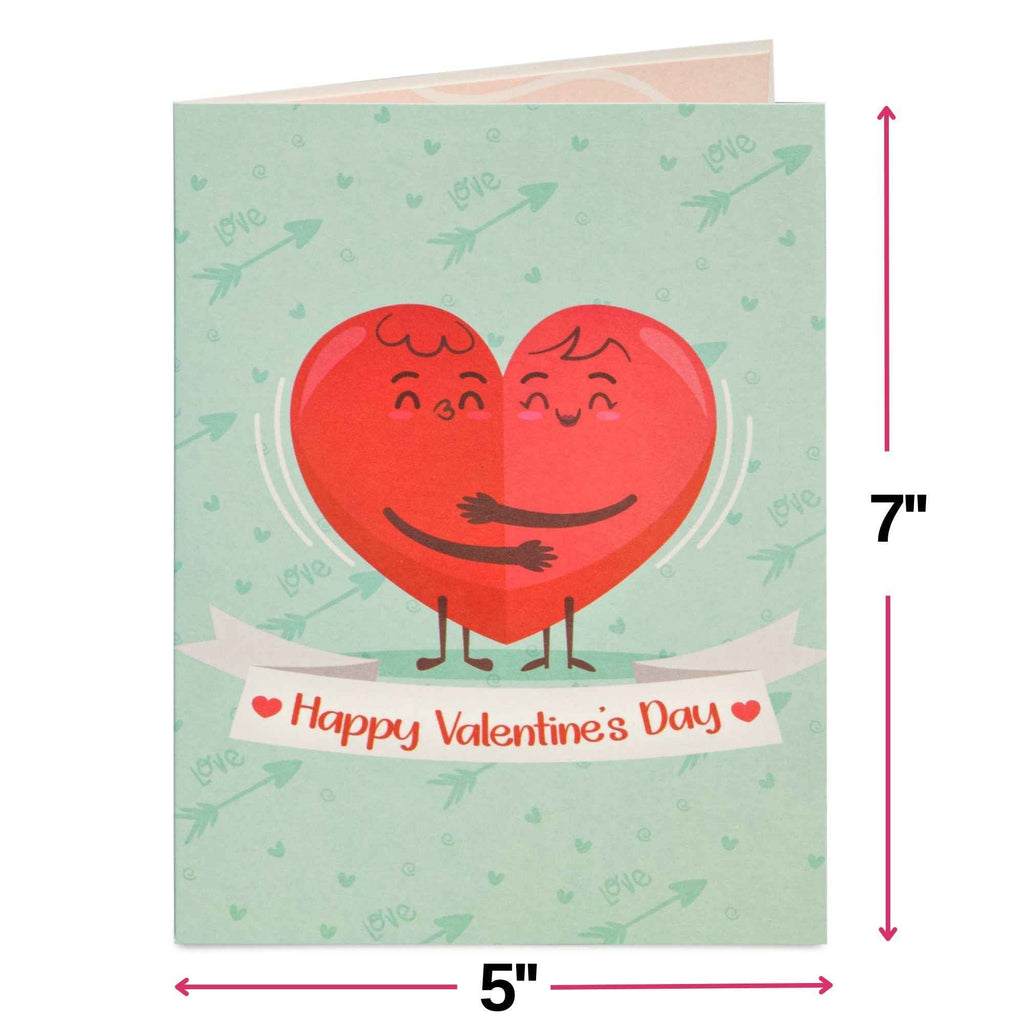 Happy Valentines Day Pop Up Card -  5" x 7"