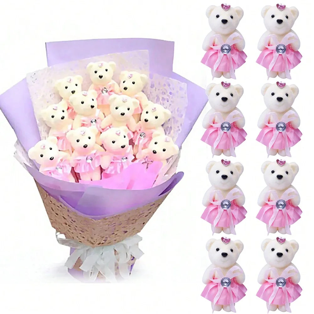 10pcs/Pack Mini Foam Teddy Bears