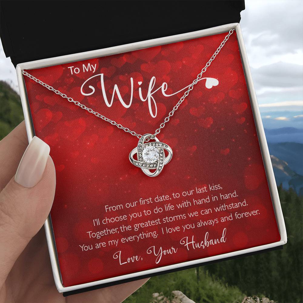 Valentines Day - Love Knot Necklace